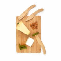 Cut & Serve Bamboo Cheese Board Set