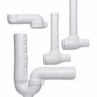 Truebro P-Trap Pipe Cover,White,PVC  82194