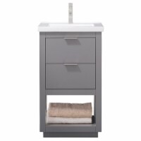 Design Element Group Klein 20  Single Sink Vanity in Gray