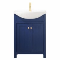 Design Element Group Marian 24  Single Sink Vanity in Blue