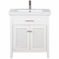 Design Element Group Cameron 30  Single Sink Vanity in White