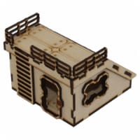 Laser Craft Workshop LCW1311 4 x 4 in. S38 Slantback Hab Housing Miniature Accessories