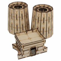 Laser Craft Workshop LCW1331 S38 Nuclear Plant Cooling Towers Miniature Accessories
