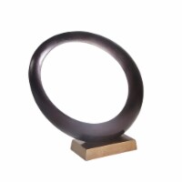 Aluminum Ovoid Sculpture, Bronze/Brass Antique