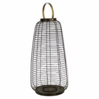 24  Metal Wire Cage Hurricane,Black