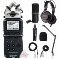 Zoom H5 4-input 4-track Digital Recorder + Mic Accessory Bundle + Bracket