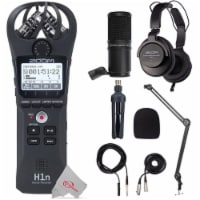 Zoom H1n 2-input 2-track Digital Recorder + Mic Accessory Bundle + Bracket
