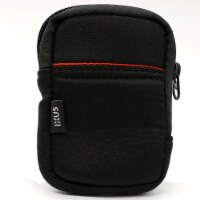 Ixus Black And Red Padded Case Fits Canon Powershot Ixus / Elph Perfectly