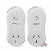 2x Vivitar Smart Home Wi-Fi Outlet + USB Port - No Hub Required