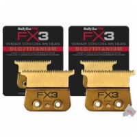 2x Babyliss Pro FX703G FX3 DLC Titanium Ultra-Thin Blade Zero Gap Blade