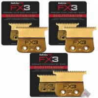 3x Babyliss Pro FX703G FX3 DLC Titanium Ultra-Thin Blade Zero Gap Blade