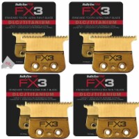 4x Babyliss Pro FX703G FX3 DLC Titanium Ultra-Thin Blade Zero Gap Blade