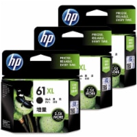 3x HP 61XL High Yield Black Original Ink Cartridge 1440 Pages