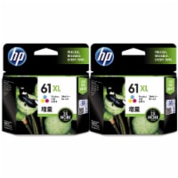 2x HP 61XL High Yield Tri-color Original Ink Cartridge 660 Pages