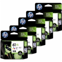 5x HP 61XL High Yield Tri-color Original Ink Cartridge 1650 Pages