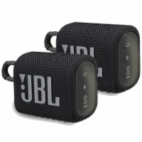 2x JBL Go 3 Portable Waterproof Wireless Dustproof Bluetooth Speaker (Black)