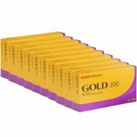 10x Kodak Professional Gold 200 Color Negative Film - 120 Roll Film, 5-Pack