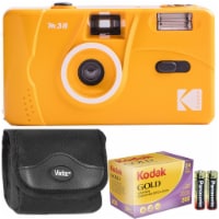 Kodak M38 35mm Film Camera (Yellow) with GOLD 200 Color Film & More