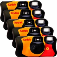 Five Pack Kodak FunSaver 35mm Single Use Camera 39 Exposures with Flash