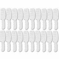 20 Pack Wahl Flat Top Comb White #3329-100