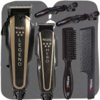 Wahl Trimmer HERO & Hair Clipper LEGEND 5 Star Combo with Barbers Essential Kit