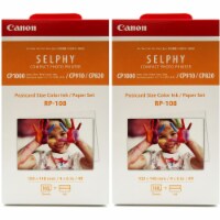 2x Canon RP-108 High-Capacity Color Ink/Paper Set for SELPHY CP910 Printer Perspective: Main