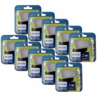 10x Philips OneBlade Replacement Blade for OneBade, OneBlade Pro Handles 2 Pack