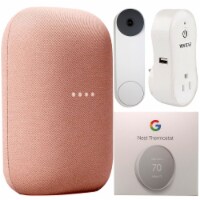 Google Nest Doorbell with Speaker and Thermostat + Home Outlet for Google Fans