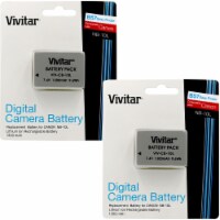 2x Vivitar NB-10L Replacement Battery for Canon G1 X G3 X SX60 SX50