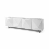 Home Roots 320844 5 mm Buffet Crystal Pure Tempered White Glass Top