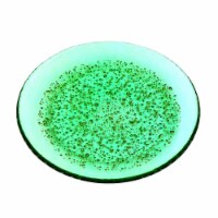 Red Pomegranate Collection 4961-6 8.5 in. Isla Salad Plates, Emerald & Gold - Set of 4