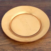 Red Pomegranate 4981-2 Gilt Premiere Gilded Dinner Plates, Silver - Set of 4