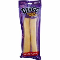 Dingo Wag'N Wraps Dog Treats, Jumbo (10 x1.5 ), Chicken, 2 Ct