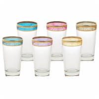 Lorenzo Import 9430 High Ball Melania Collection Multicolor - Set of 6