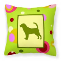 Carolines Treasures  CK1014PW1414 Bloodhound Fabric Decorative Pillow