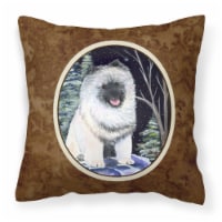 Carolines Treasures SS8404PW1414 Starry Night Keeshond Fabric Decorative Pillow