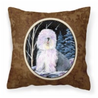 Carolines Treasures SS8409PW1414 Starry Night Old English Sheepdog Fabric Decor