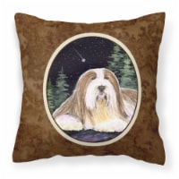 Carolines Treasures  SS8529PW1414 Starry Night Bearded Collie Fabric Decorative