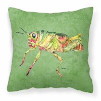 Carolines Treasures  8848PW1414 Grasshopper on Avacado Fabric Decorative Pillow