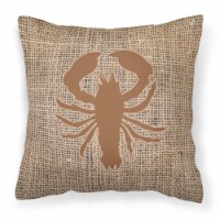 Carolines Treasures BB1015-BL-BN-PW1818 Lobster Burlap and Brown BB1015 Fabric