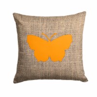 Carolines Treasures BB1045-BL-OR-PW1414 Butterfly Burlap and Orange BB1045 Fabr