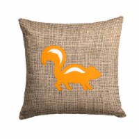 Carolines Treasures BB1125-BL-OR-PW1414 Skunk Burlap and Orange Fabric Decorati