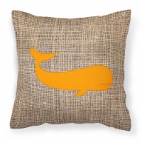 Carolines Treasures BB1021-BL-OR-PW1818 Whale Burlap and Orange BB1021 Fabric D