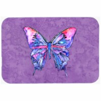 Carolines Treasures  Butterfly on Purple Mouse Pad- Hot Pad or Trivet