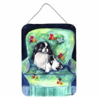Carolines Treasures 7034DS1216 Japanese Chin in Momma's Chair Wall or Door Hang
