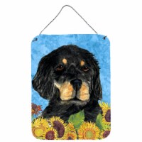 Carolines Treasures  SS4148DS1216 Gordon Setter in Summer Flowers Wall or Door H