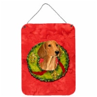 Carolines Treasures  SS4177DS1216 Dachshund Cristmas Wreath Wall or Door Hanging