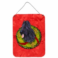 Carolines Treasures  SS4179DS1216 Briard Cristmas Wreath Wall or Door Hanging Pr