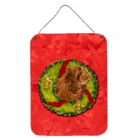 Carolines Treasures  SS4197DS1216 Sussex Spaniel Cristmas Wreath Wall or Door Ha