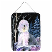 Starry Night Old English Sheepdog Wall or Door Hanging Prints